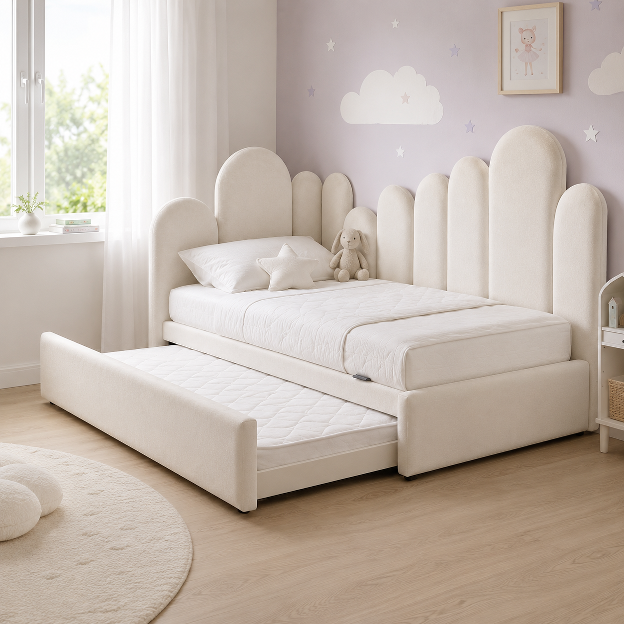Nuvia Kinderbett mit Ausziehbett