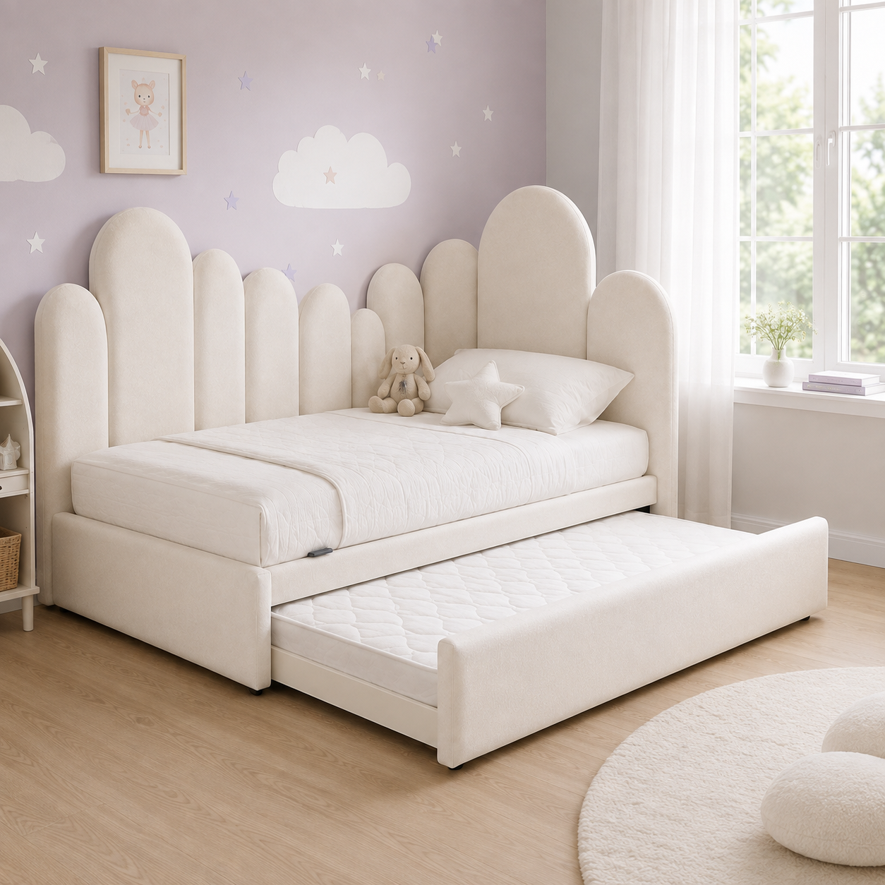 Nuvia Kinderbett mit Ausziehbett
