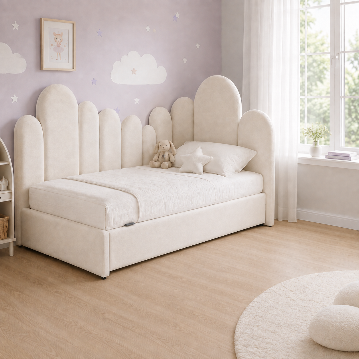 Nuvia Kinderbett mit Ausziehbett